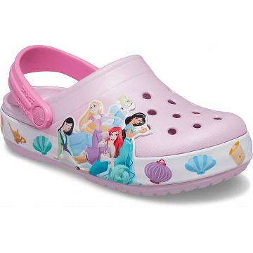 Crocs Fun Lab Disney Princess Lights Clogs Pojke Rosa | Sverige 1428BEXC